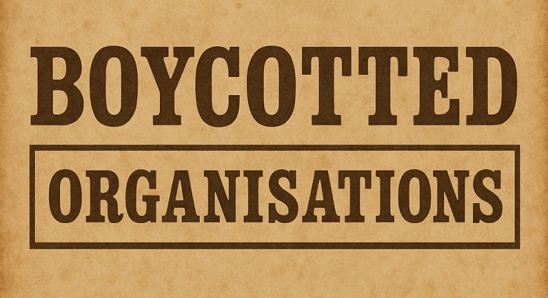 boycotted organisation icon